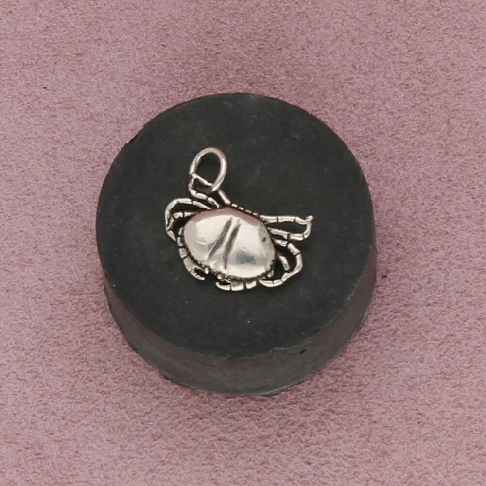 sterling silver vintage zodiac cancer crab charm pendant